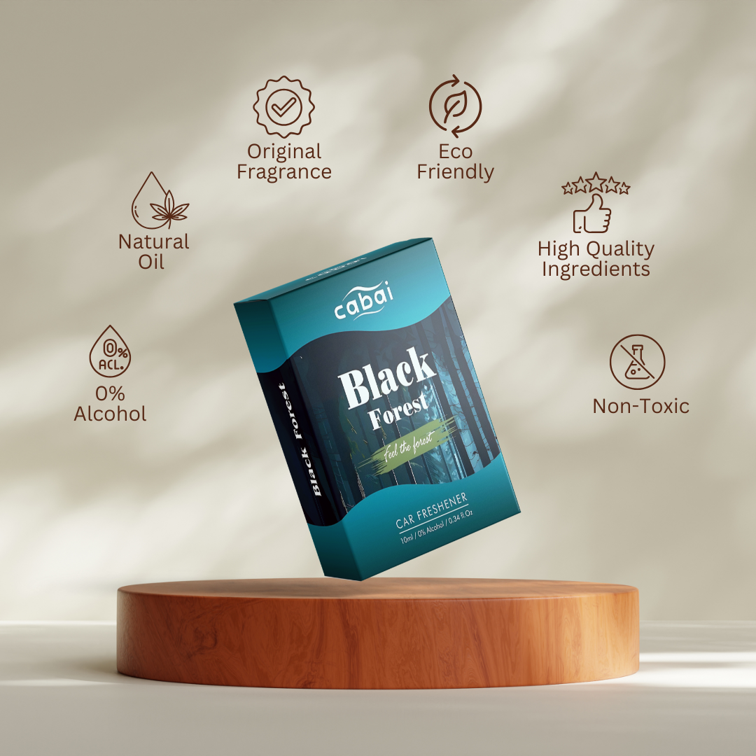 Cabai's Black Forest Premium Car Perfume Hanging Pod, 10 ML
