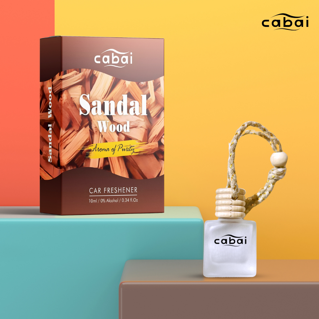 Cabai's Sandalwood Premium Car Perfume Hanging Pod, 10 ML