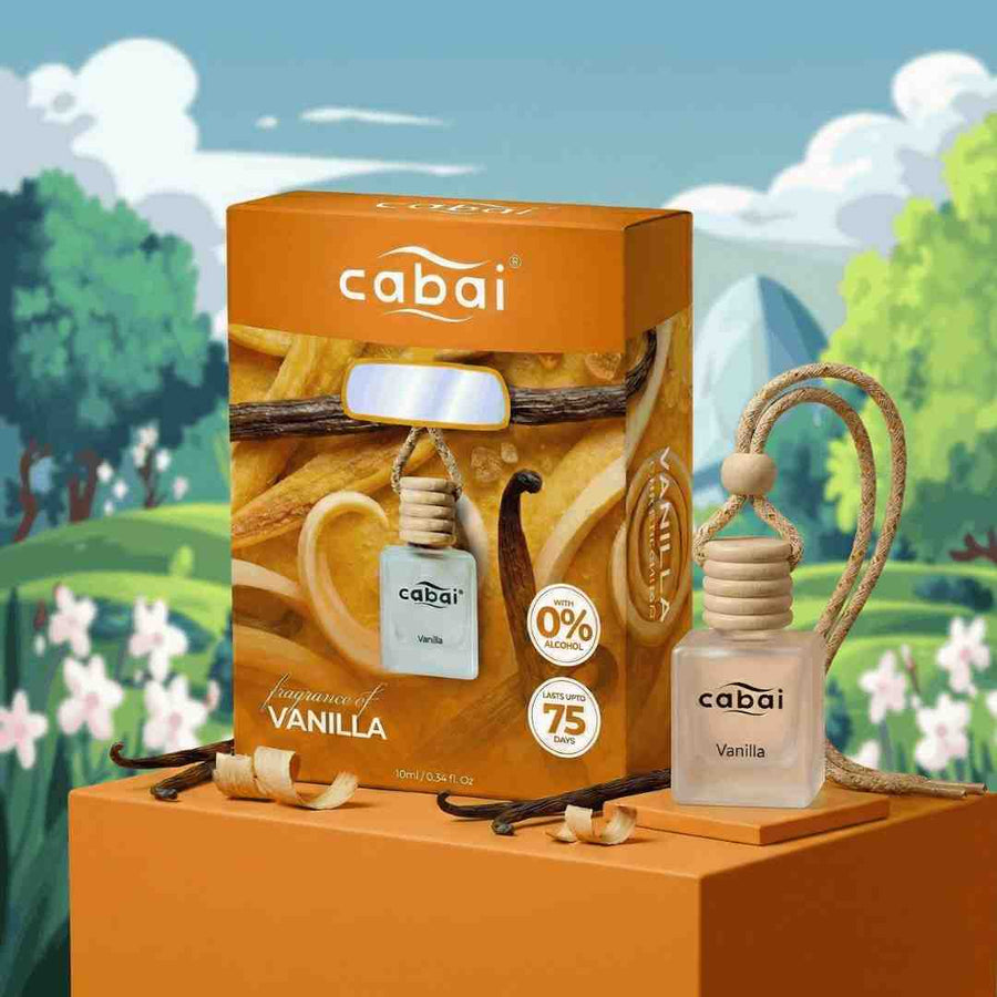 Cabai's Vanilla fragrance Premium Car Perfume Hanging Pod, 10 ML