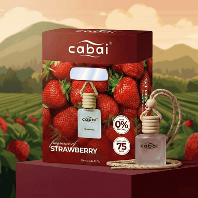 Cabai's Strawberry Premium Car Perfume Hanging Pod, 10 ML