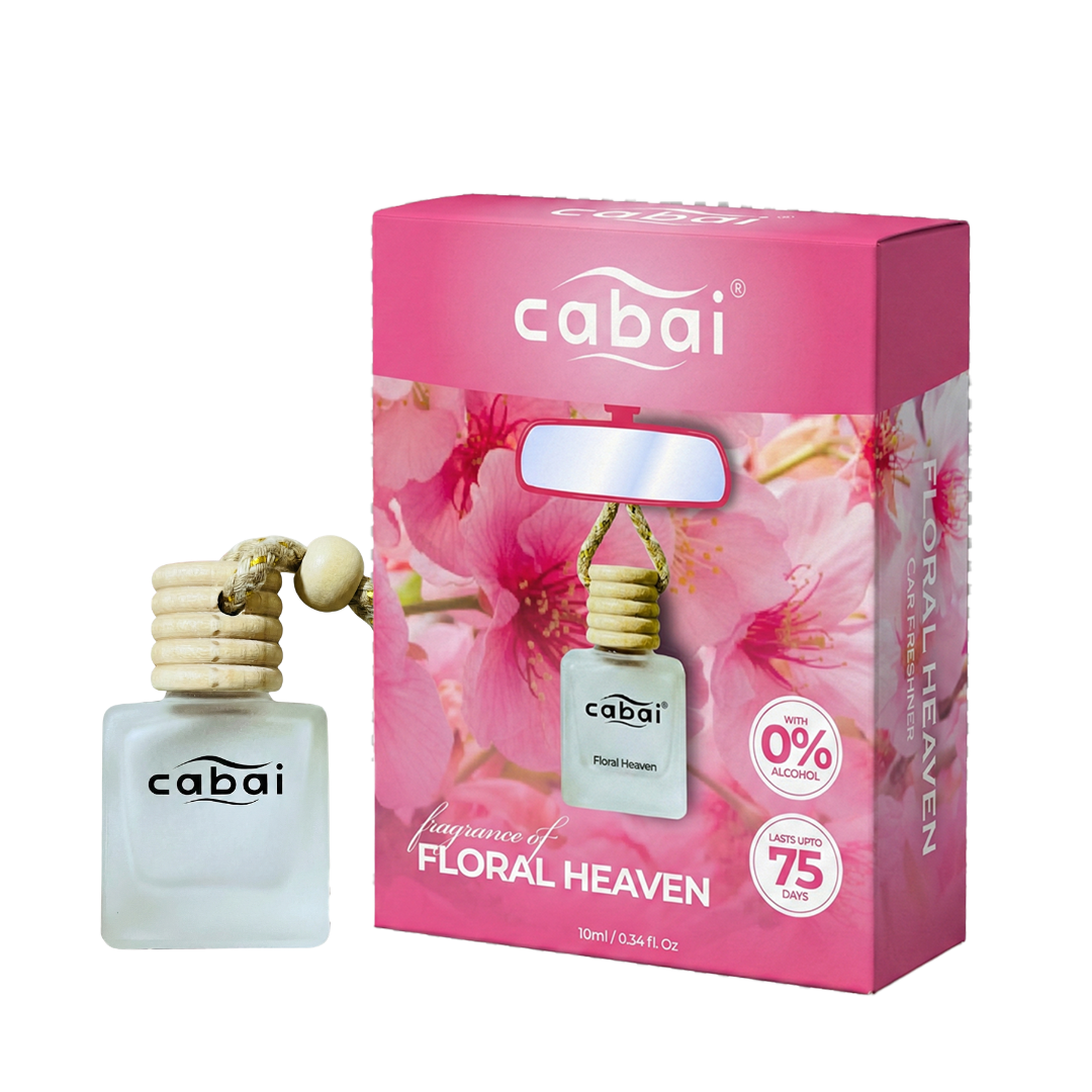 Cabai's Floral Heaven fragrance Premium Car Perfume Hanging Pod, 10 ML