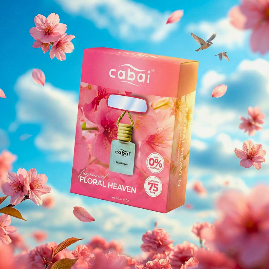 Cabai's Floral Heaven fragrance Premium Car Perfume Hanging Pod, 10 ML – view 3