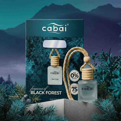Cabai's  Black Forest Premium Car Perfume Hanging Pod, 10 ML