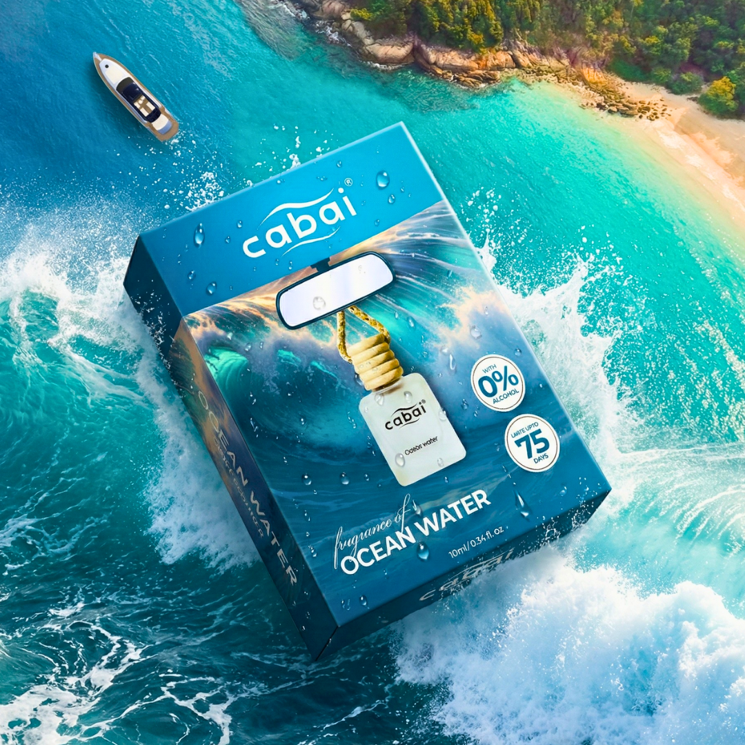 Cabai's Ocean water fragrance Premium Car Perfume Hanging Pod, 10 ML