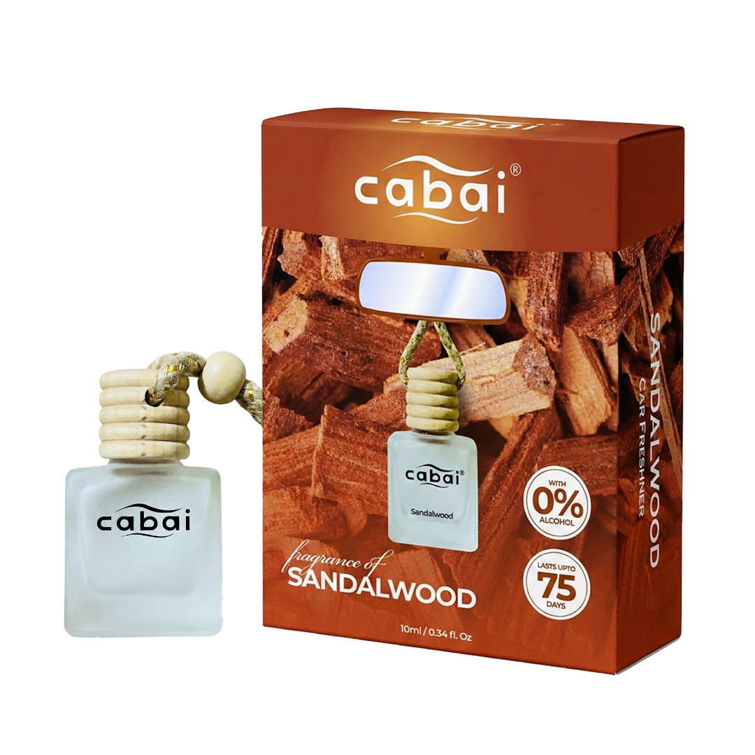 Cabai's Sandalwood Premium Car Perfume Hanging Pod, 10 ML