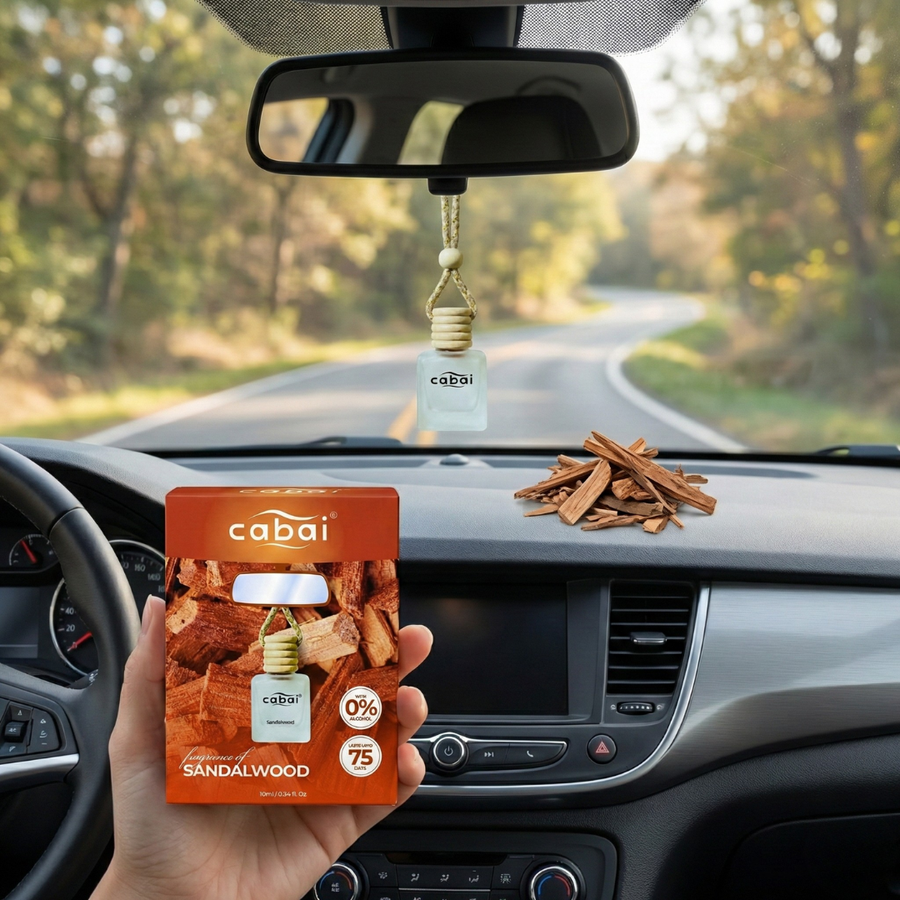 Cabai's Sandalwood Premium Car Perfume Hanging Pod, 10 ML – view 2