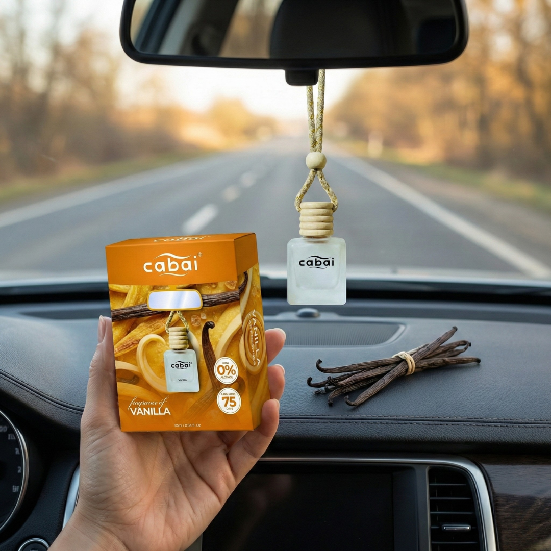 Cabai's Vanilla fragrance Premium Car Perfume Hanging Pod, 10 ML