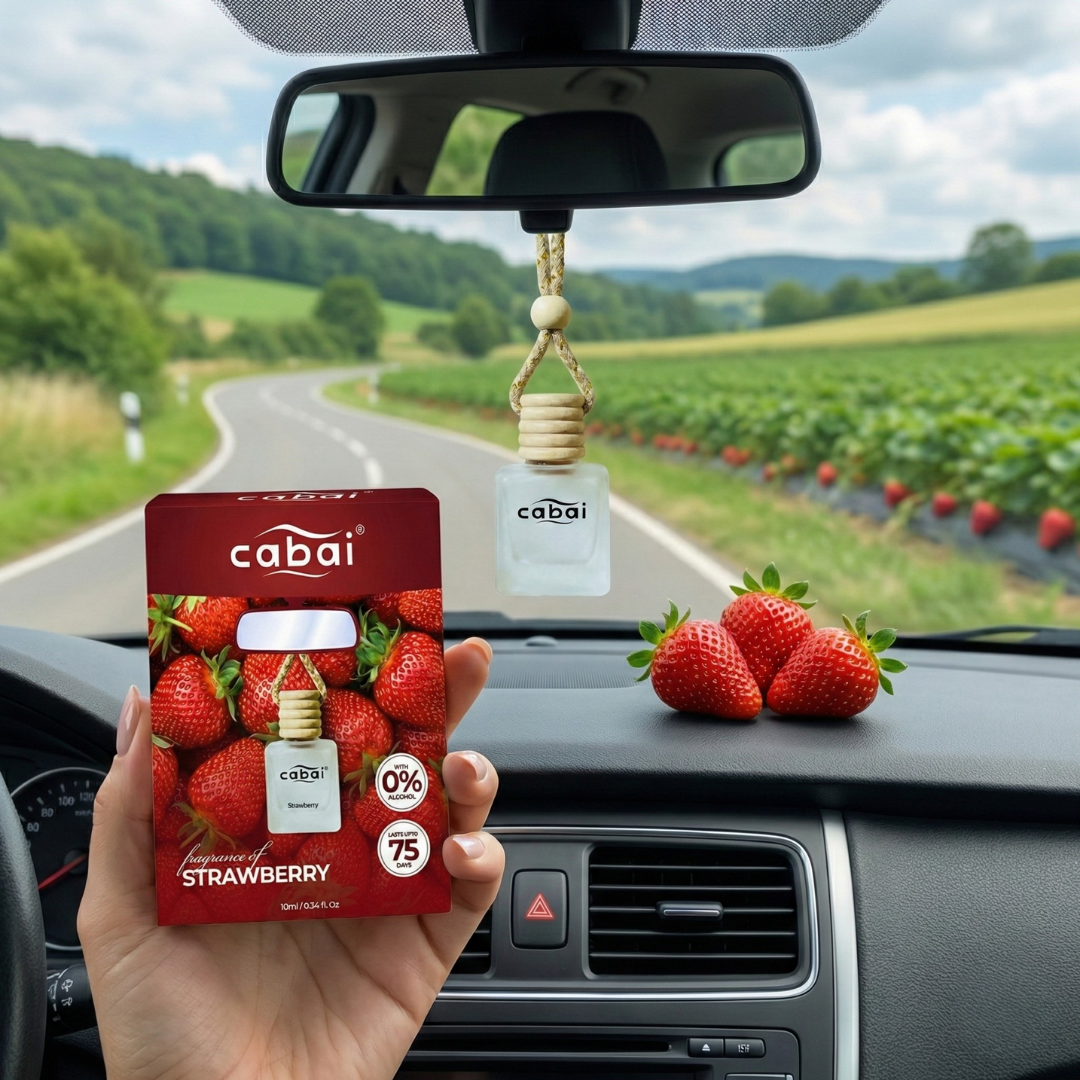 Cabai's Strawberry Premium Car Perfume Hanging Pod, 10 ML