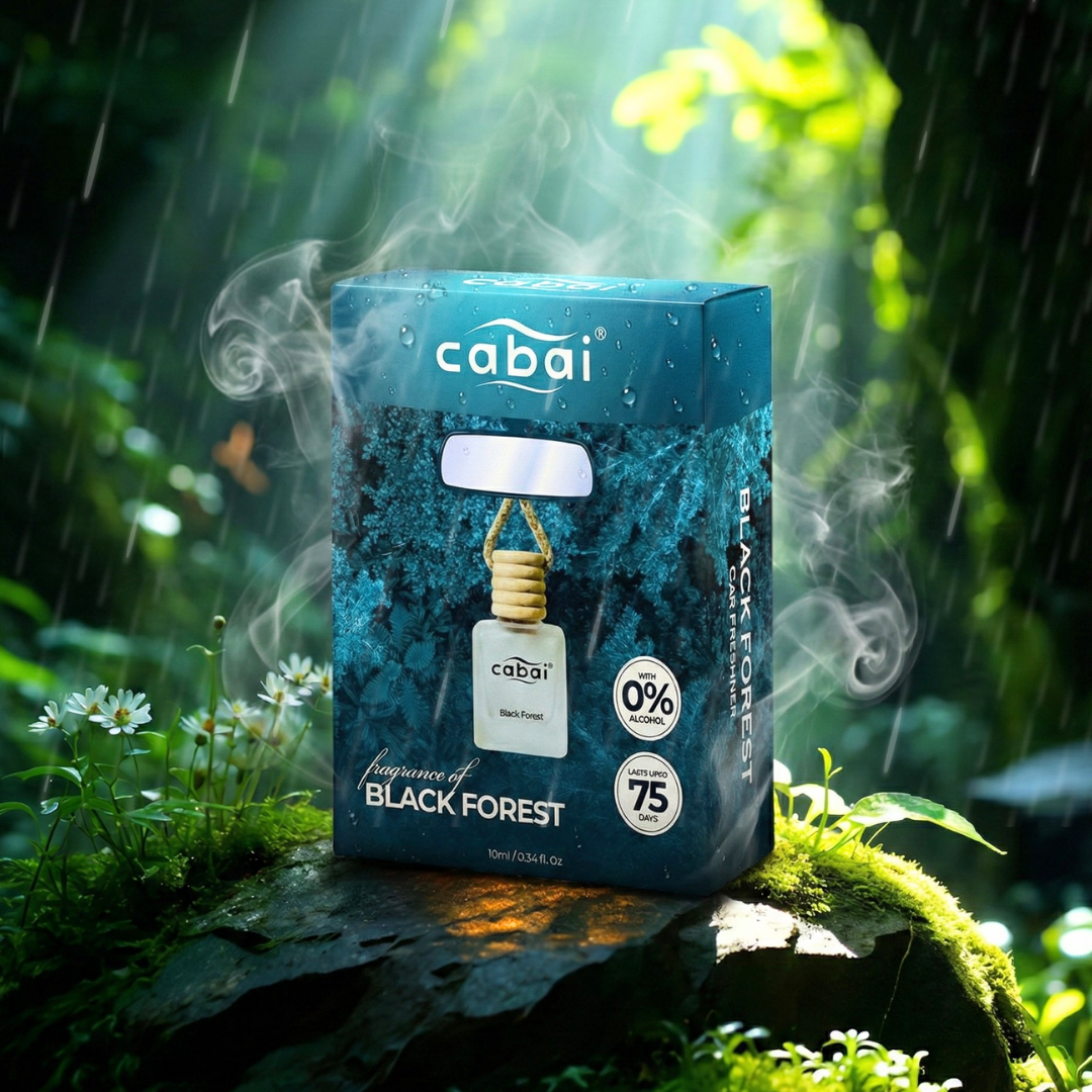 Cabai's  Black Forest Premium Car Perfume Hanging Pod, 10 ML