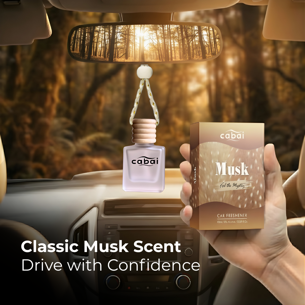 Cabai's Musk Premium Car Perfume Hanging Pod, 10 ML